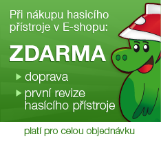 Doprava a první revize hasících přístrojů zdarma