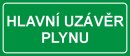 Hlavní uzávěr plynu-samolepicí fólie