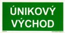 Únikový východ-plastová fotoluminiscenční tabulka - náhled produktu